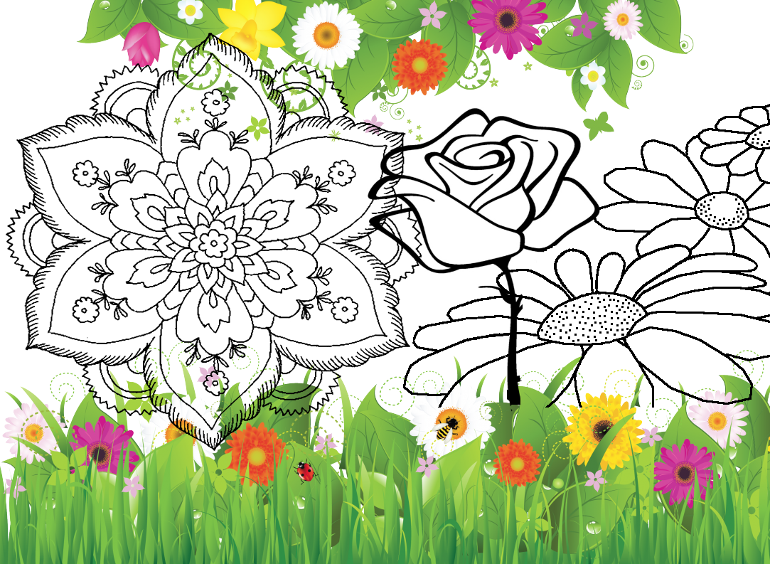 fiori da colorare disegni da stampare